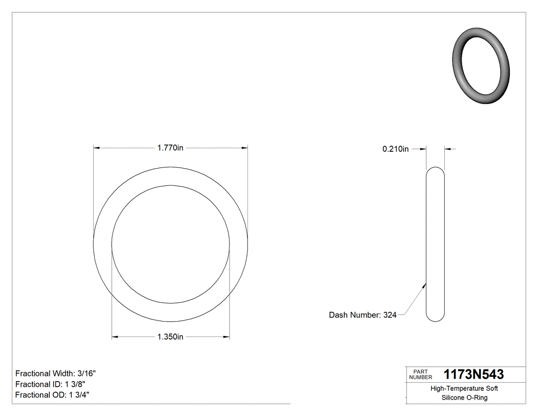 Technical drawing - 1173N543